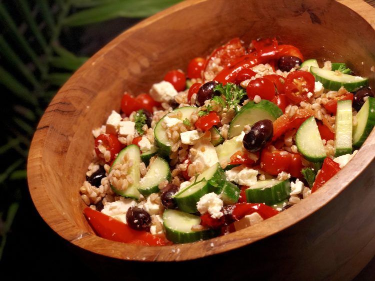 Greek Grain Salad with Farro