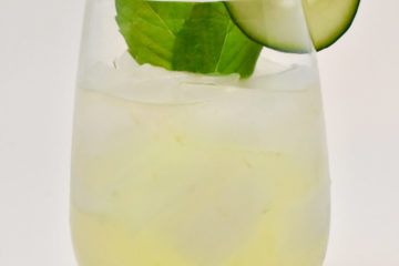 Cucumber Basil Lemonade Cocktail